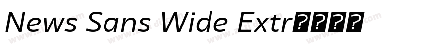 News Sans Wide Extr字体转换